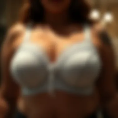 Supportive plus size bra with unique design