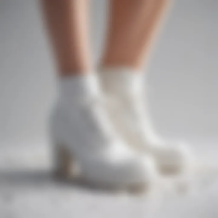 Close-up of eco-friendly materials used in nursing shoes