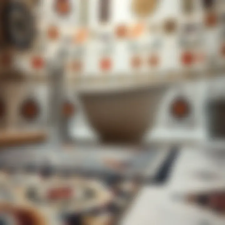 Cultural patterns and textures in bathroom rugs