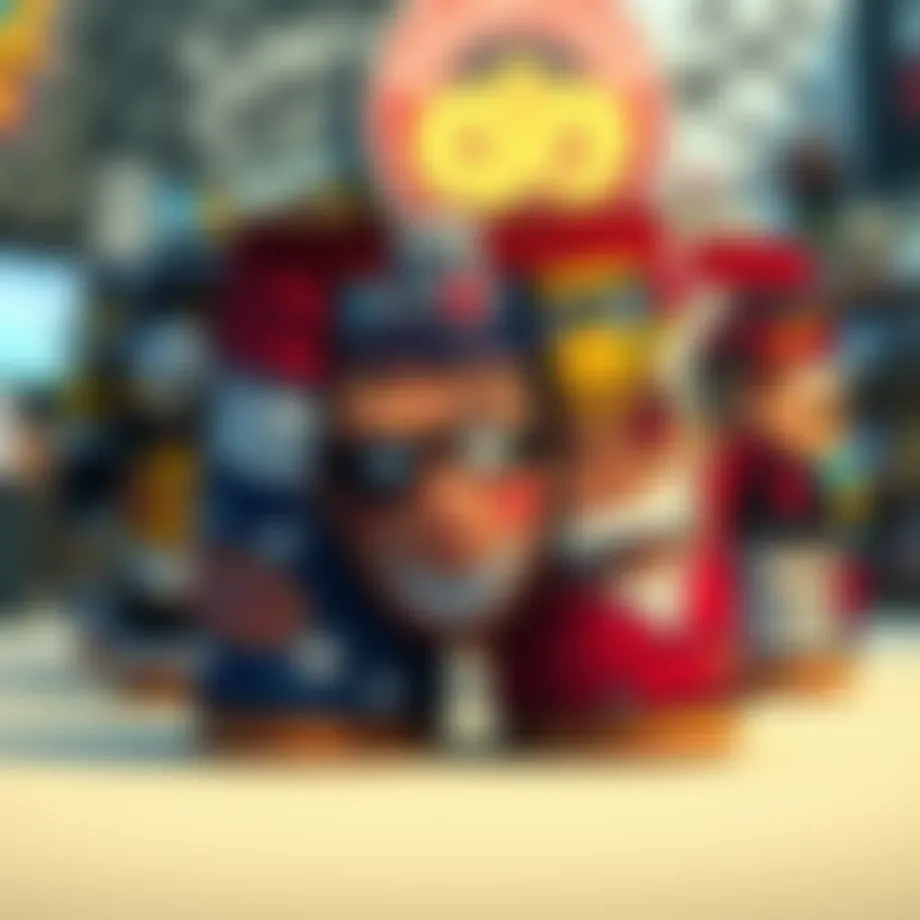 A vibrant display of custom face boxer shorts showcasing various unique designs.