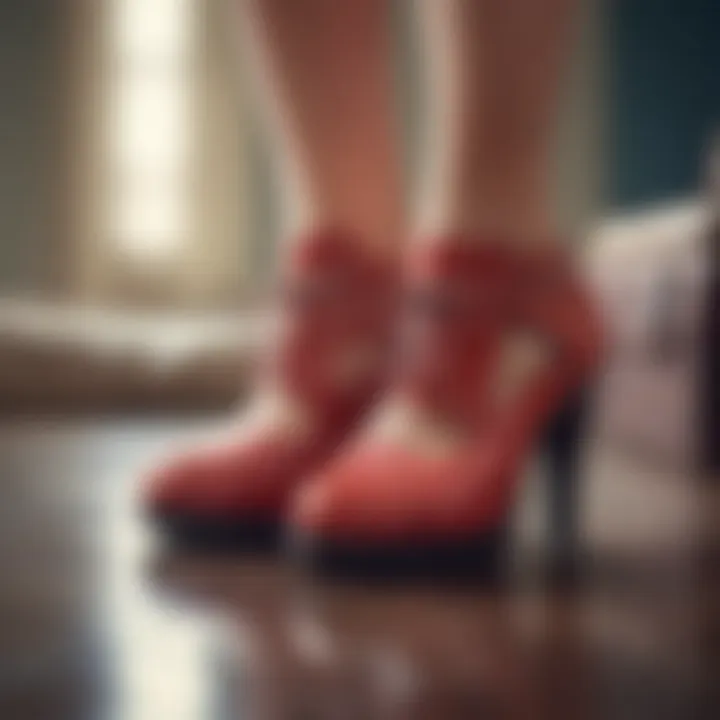 Stylish and supportive footwear for expectant mothers