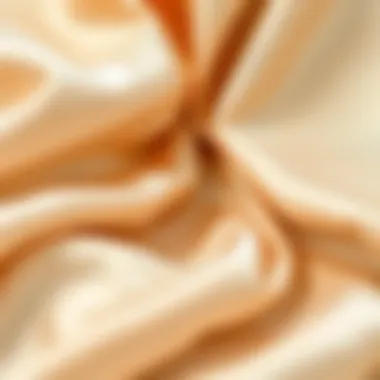 Elegant silk fabric showcasing intricate patterns and textures