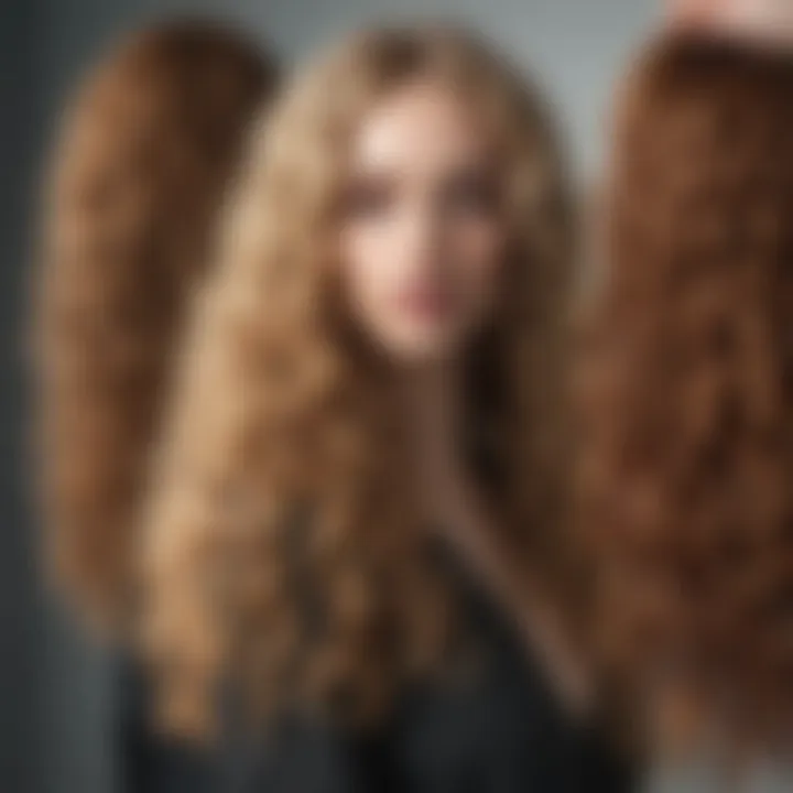 Collection of different types of curly one piece hair extensions