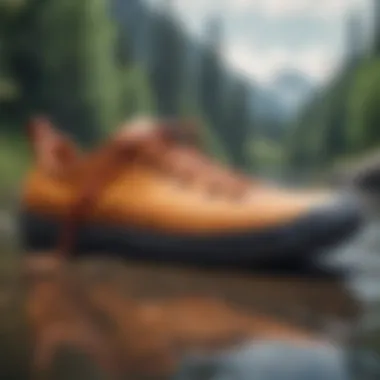 Durable water shoes designed for kayaking