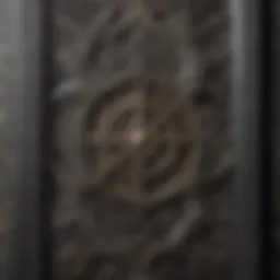 Intricate gothic wall design featuring ornate patterns