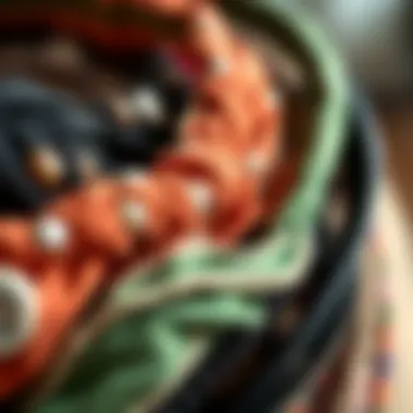 Close-up of eco-friendly materials used in headband designs