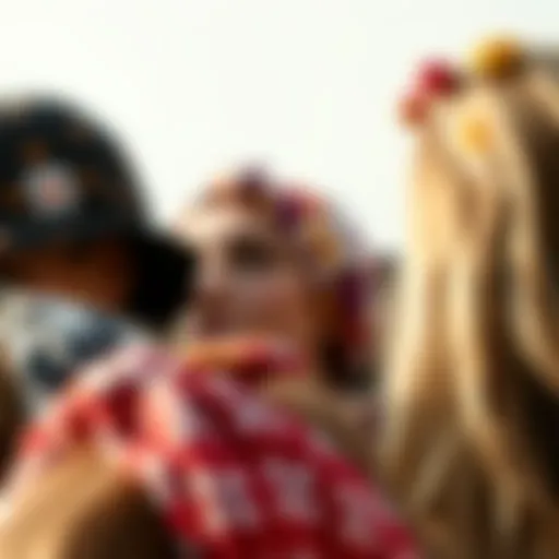 Vibrant headbands showcasing various patterns and textures