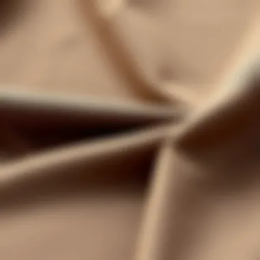 Sustainable Fabric for Long Plus Tops A close-up of sustainable fabric used in long plus tops.