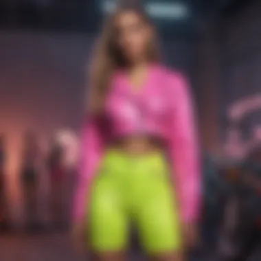 Sustainable practices in the production of neon biker shorts