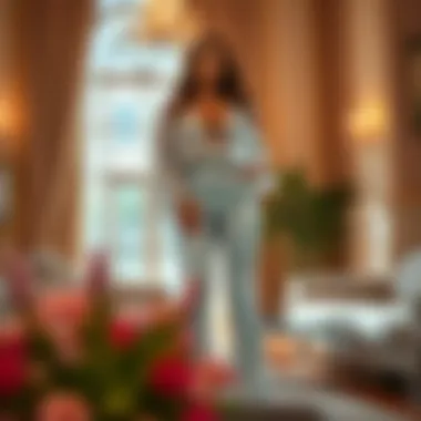 Elegant evening setting highlighting suitable occasions for sequin pants