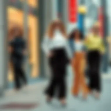 Stylish outfit combinations featuring sequin flare pants