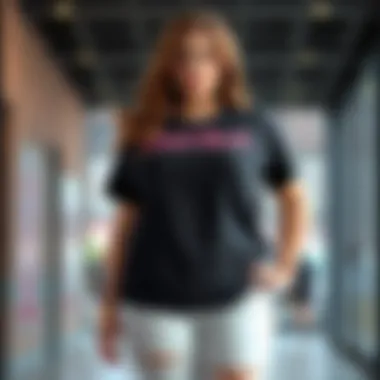 Infographic on sizing guidelines for plus size t-shirts