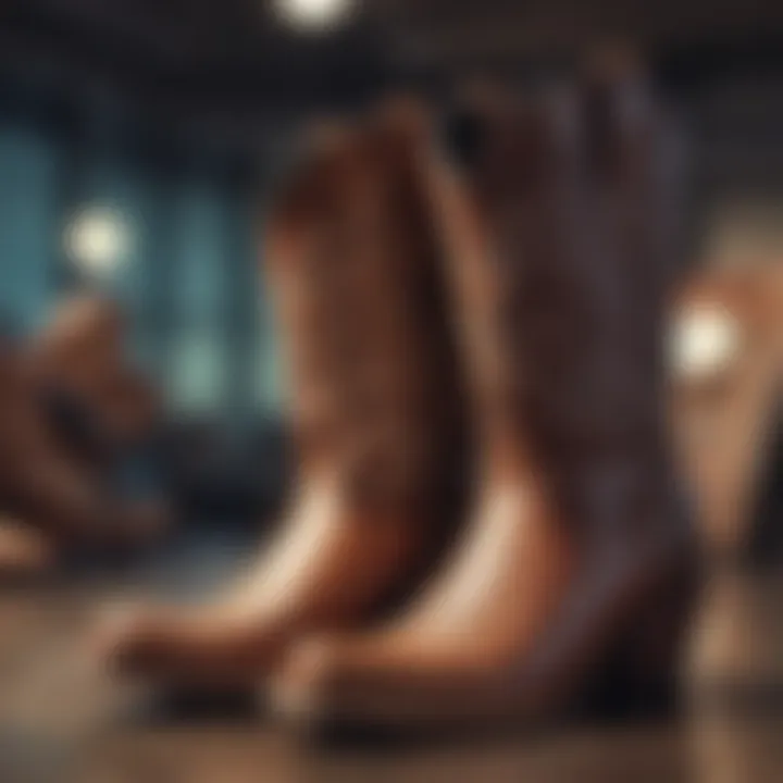 A variety of shorty cowboy boots in modern designs