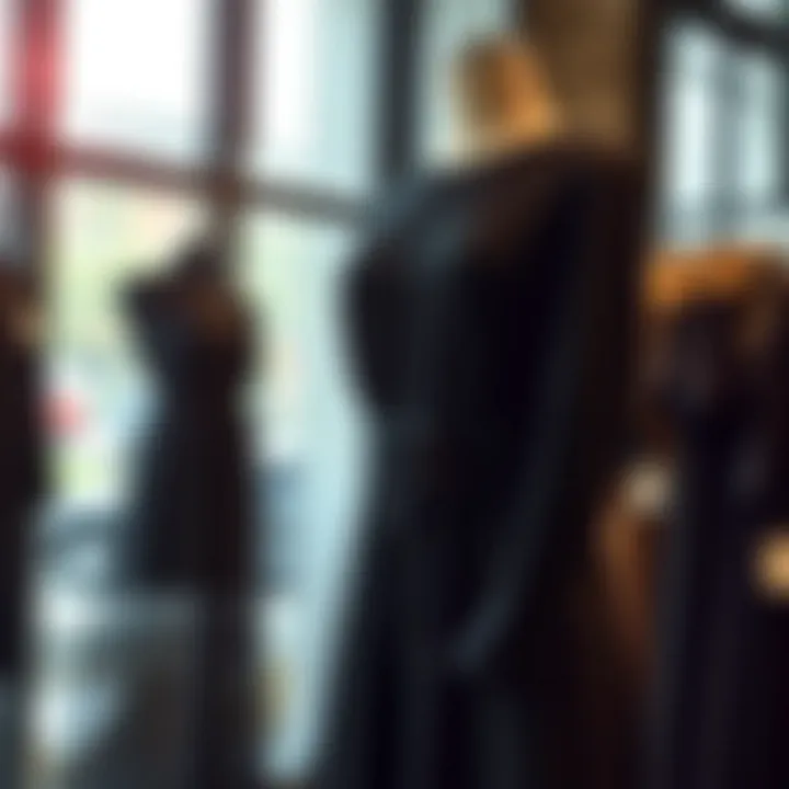 Elegant black tunic dress displayed on a mannequin