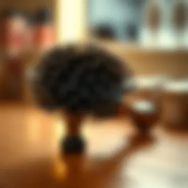 Detailed view of a scalp brush designed for effective dandruff treatment