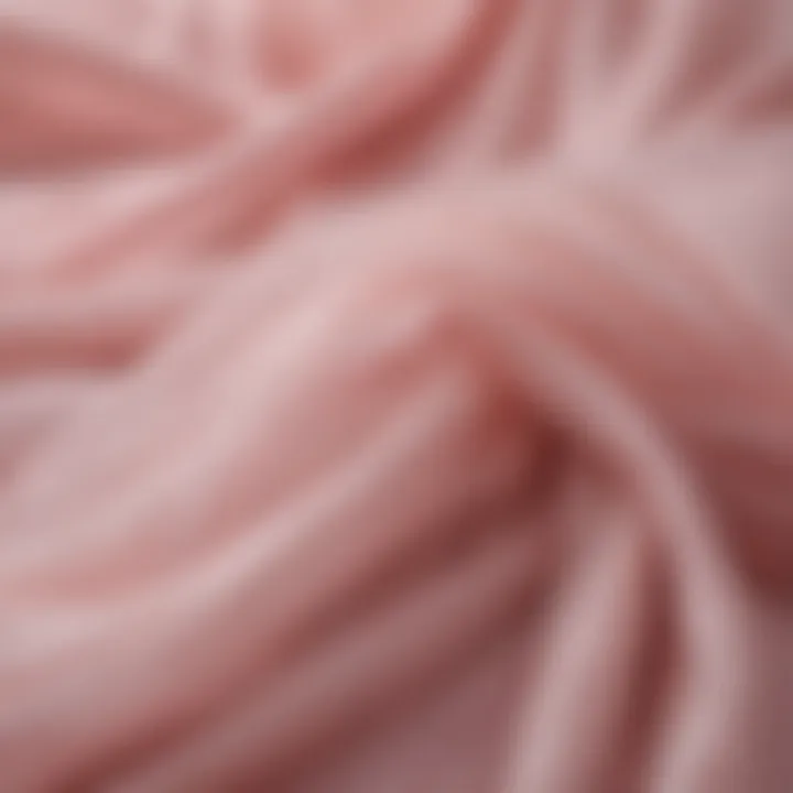 A close-up of tulle fabric showcasing its delicate texture