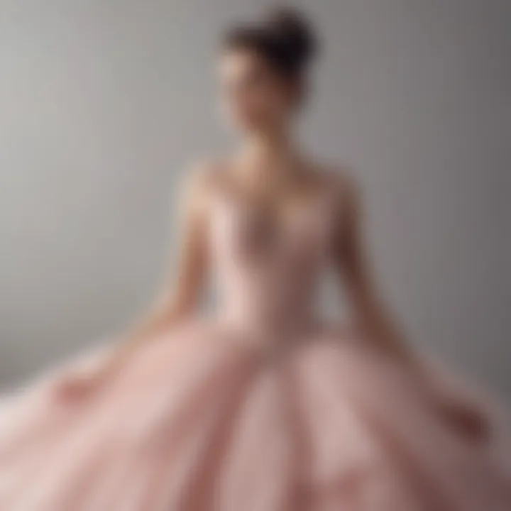 A modern tulle princess dress styled for a contemporary look