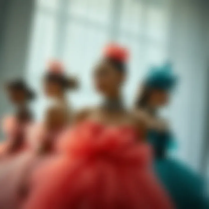 Fashion designers collaborating on a tutu tulle project