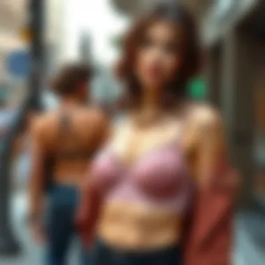 Fashionable outfit options paired with silicone self-adhesive bras