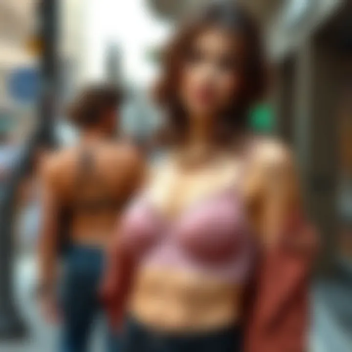 Fashionable outfit options paired with silicone self-adhesive bras