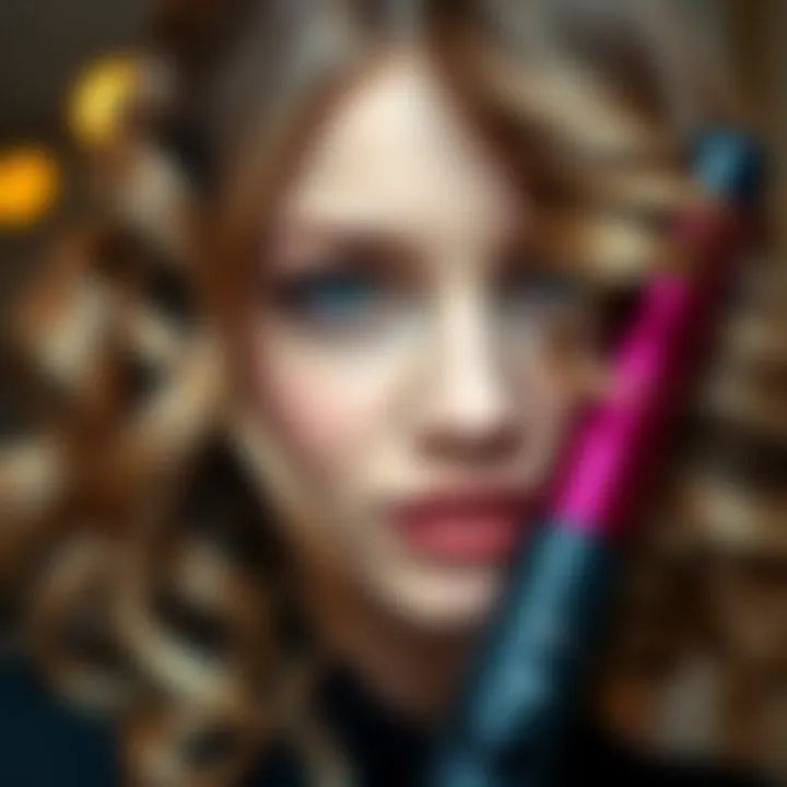 Visual representation of healthy hair styled with silicone curling irons.