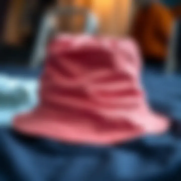 Selection of eco-friendly materials used in crafting lightweight bucket hats