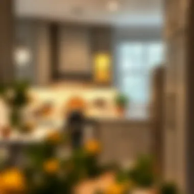 Creative use of narrow cabinets in a small kitchen