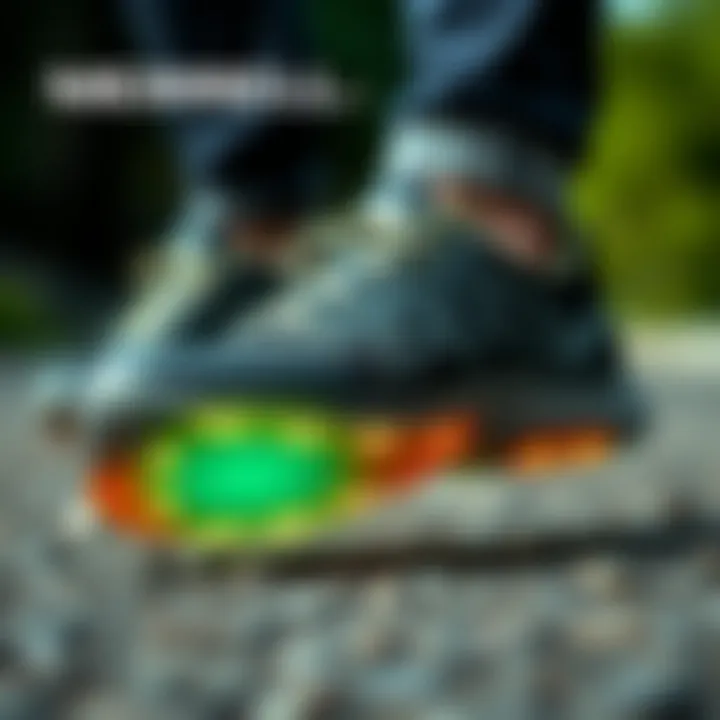 Highlighting the non-slip sole technology used in Merrell shoes