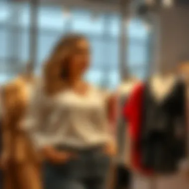 Ethically sourced plus size clothing on display