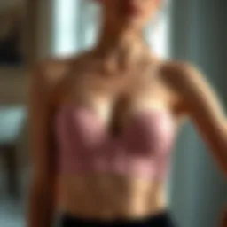 Elegant no padding strapless bra showcasing minimalist design