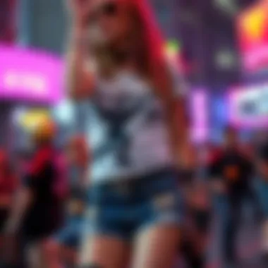 Artistic Representation of Punk Culture An artistic representation of punk culture, incorporating elements that influence the evolution of punk shorts.