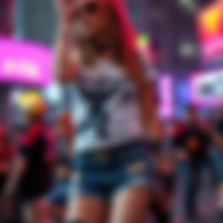 Artistic Representation of Punk Culture An artistic representation of punk culture, incorporating elements that influence the evolution of punk shorts.