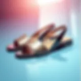 Elegant slingback slides in a modern design