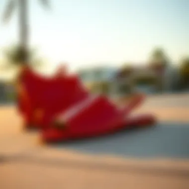 Fashionable outfit featuring slingback slides