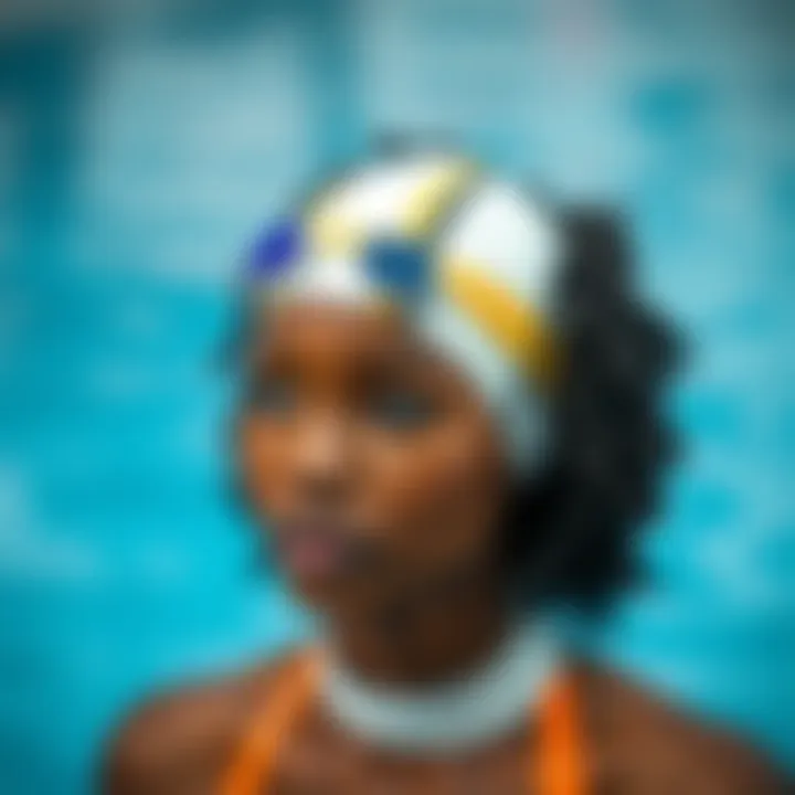 Innovative swimming cap designed for afro-textured hair