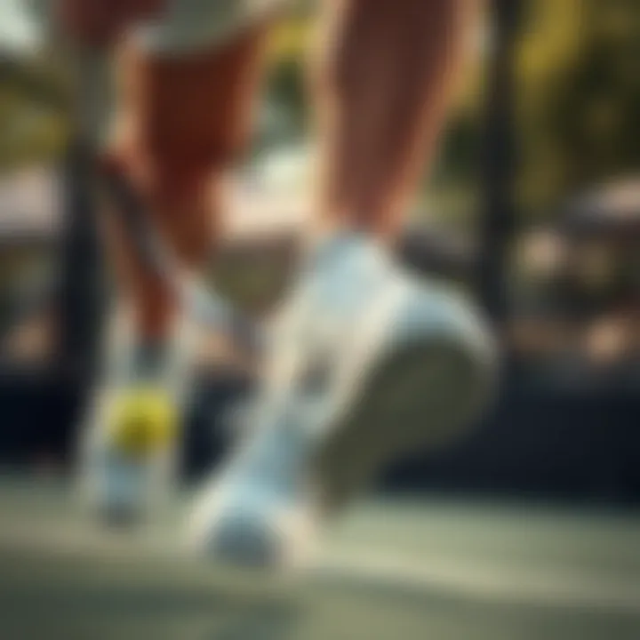 Performance in Motion: The Impact of Soft Sole Shoes on Gameplay Tennis player in action wearing soft sole shoes