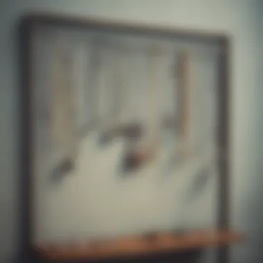 Aesthetic display of necklaces on a decorative wall-mounted rack