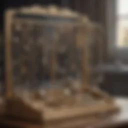 Elegant jewelry organizer with intricate designs