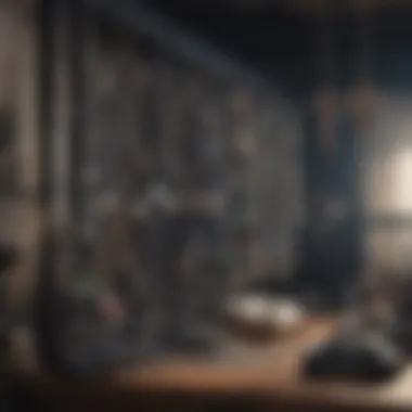 Creative necklace storage solution using repurposed materials