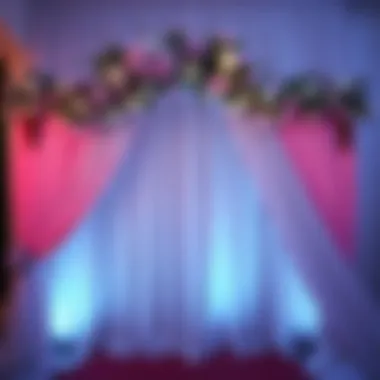 Creative installation techniques for backdrops