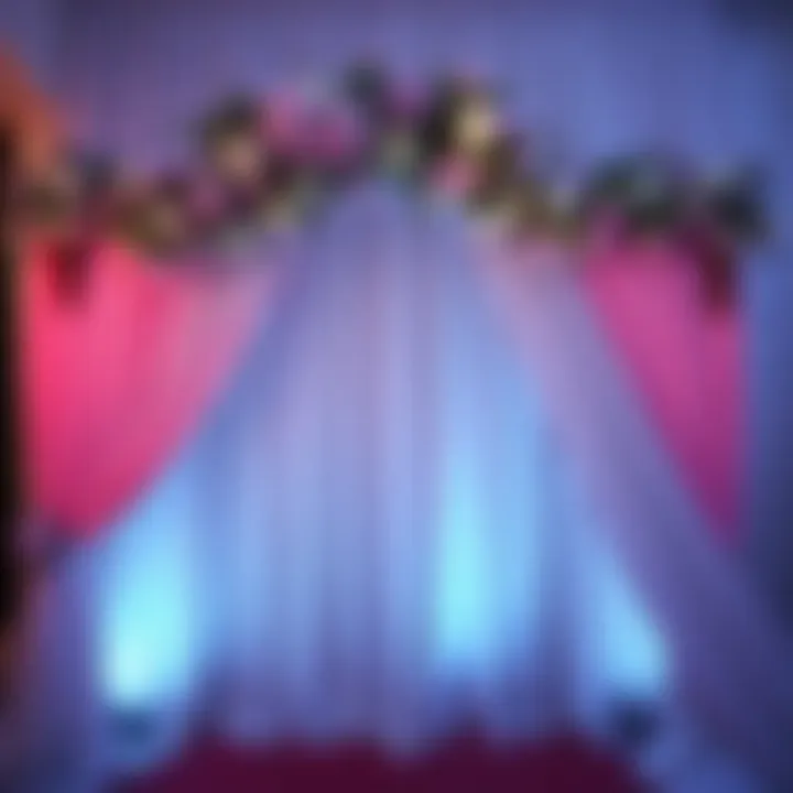 Creative installation techniques for backdrops