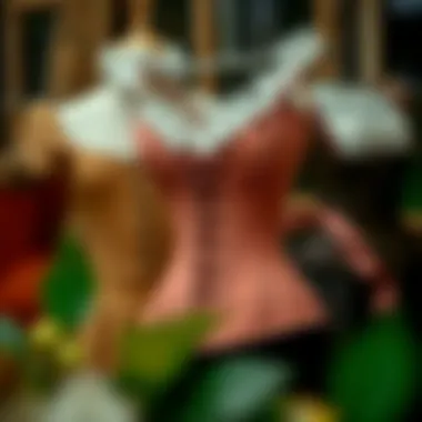 Historical context of corsetry with vintage garments