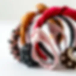 A collection of various hair curling headbands showcasing different designs and styles.