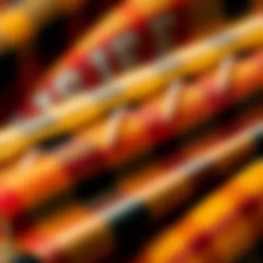 Detailed view of textile properties of graphic flannel