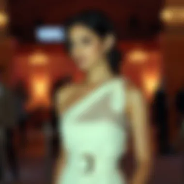 Versatile one shoulder belted jumpsuit worn at a formal occasion