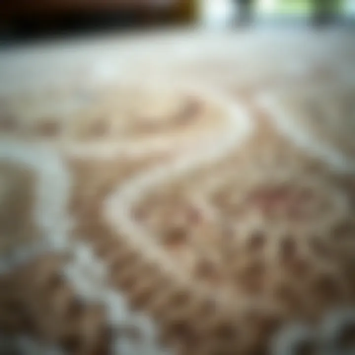 Intricate Patterns on a Free Form Rug Close-up of intricate patterns on a free form rug