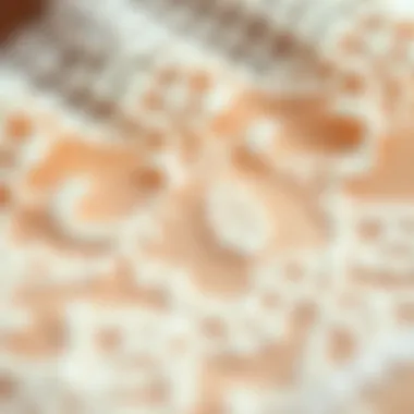Detailed view of the True Match Lace Conceal texture Close-up of True Match Lace Conceal texture