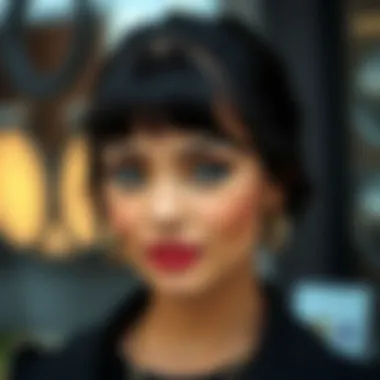 A stylish black lace front wig styled elegantly, highlighting versatility in fashion